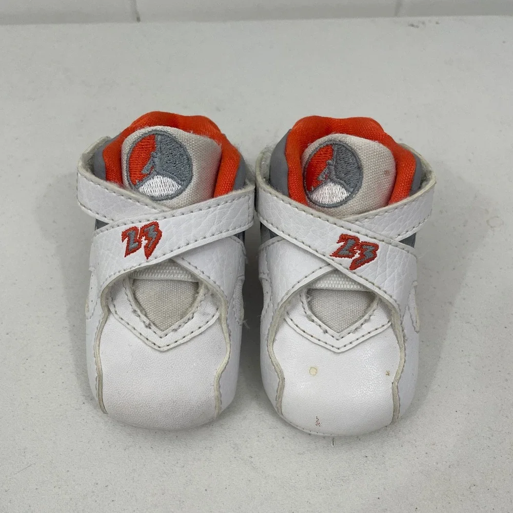 Air Jordan VIII 8 Orange Blaze/Stealth 2007 305362-102 Toddler Soft 1C NO BOX